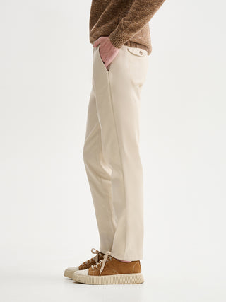 PANTALONI REGULAR-FIT IN GABARDINA