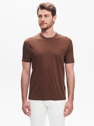 T-shirt Girocollo Uomo Taschino a Filetto QB24