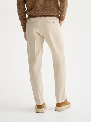 PANTALONI REGULAR-FIT IN GABARDINA