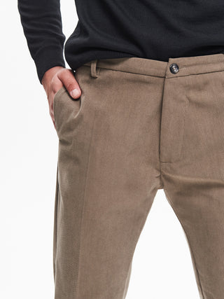 Pantaloni Regular-Fit Uomo Velluto QB24