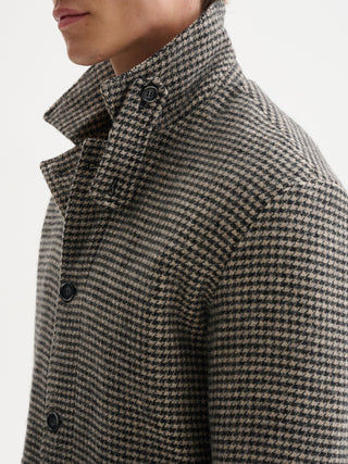 CAPPOTTO FANTASIA PIED DE POULE
