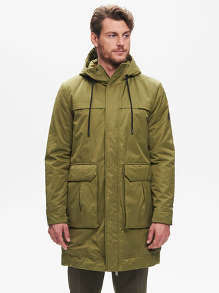 Parka Uomo con Imbottitura Repreve Verde QB24