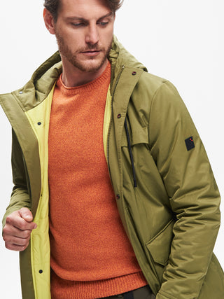 Parka Uomo con Imbottitura Repreve Verde QB24