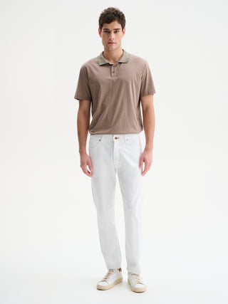 JEANS BULL DENIM REGULAR FIT CROPPED - BIANCO