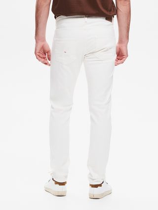 Jeans Slim-Fit Uomo Bull Bianco QB24