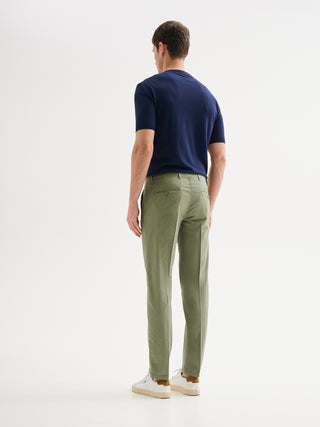 Pantaloni Chinos Uomo Slim-fit Goffrato QB24
