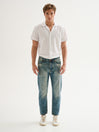 Jeans Uomo Denim Regular-Fit Cropped Used QB24