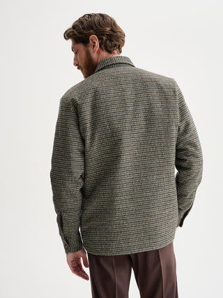 OVERSHIRT FANTASIA PIED DE POULE MULTICOLOR