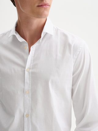 CAMICIA IN POPELINE CON COLLO ALLA FRANCESE