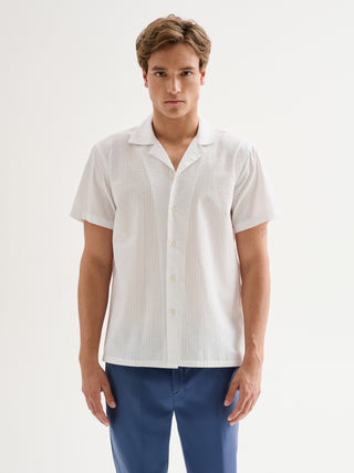 Camicia Uomo Bowling In Seersucker QB24