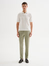 Polo Uomo in Maglia Basic Cotone Crepe Bianca QB24