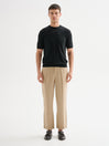 Maglia Uomo Girocollo Maniche Corte Nera QB24
