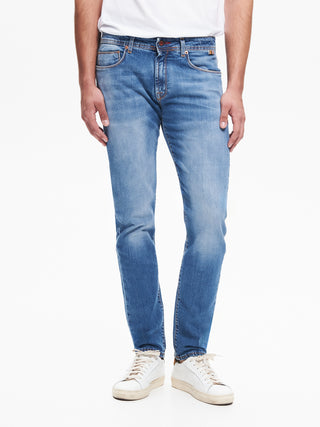 Jeans Slim-Fit Uomo Blu QB24