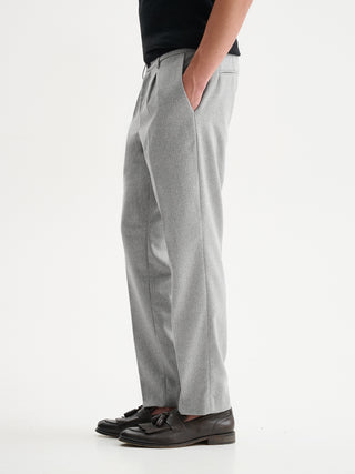 PANTALONI REGULAR-FIT DA COMPLETO CON FANTASIA GESSATA