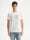 T-SHIRT GIROCOLLO A MANICHE CORTE CON STAMPA E RICAMO - BIANCO