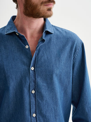 CAMICIA IN DENIM LAVAGGIO MEDIO