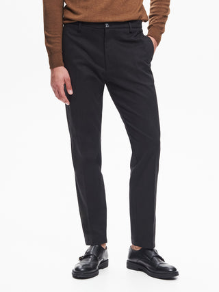 Pantaloni Regular-Fit Uomo in Gabardina QB24