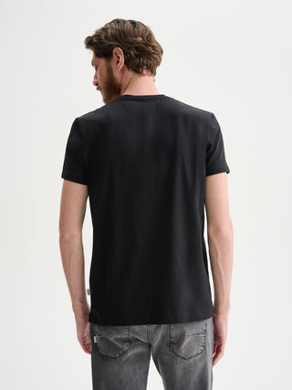 T-SHIRT GIROCOLLO MANICHE CORTE IN JERSEY BIELASTICO