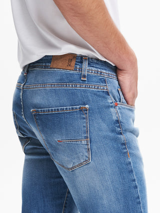 Jeans Slim-Fit Uomo Blu QB24