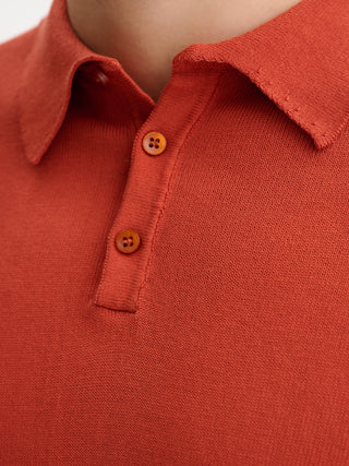 POLO IN MAGLIA BASIC IN COTONE CREPE - COCCIO
