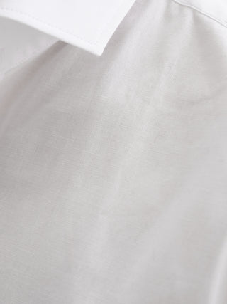 CAMICIA IN POPELINE CON COLLO ALLA FRANCESE