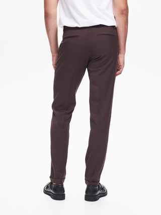 Pantaloni da abito Uomo Poliviscosa Moro  QB24