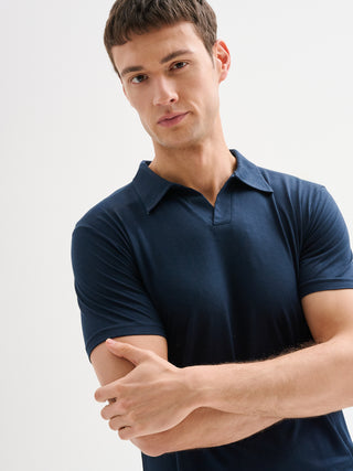 Polo Uomo in Tencel QB24