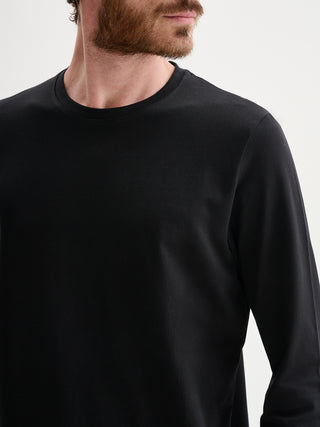 T-SHIRT GIROCOLLO MANICHE LUNGHE IN JERSEY BIELASTICO