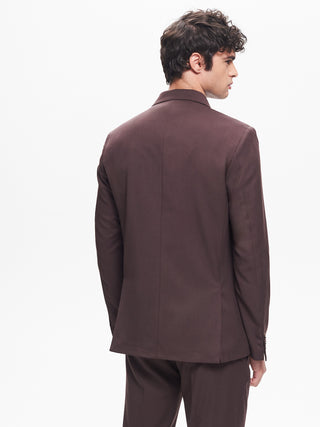 Giacca Doppiopetto Uomo Poliviscosa Moro  QB24
