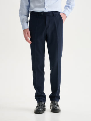 PANTALONI SLIM-FIT DA COMPLETO CON TEXTURE