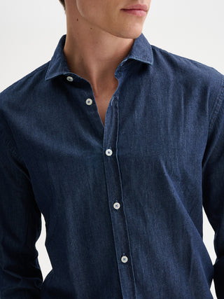CAMICIA IN DENIM LAVAGGIO SCURO