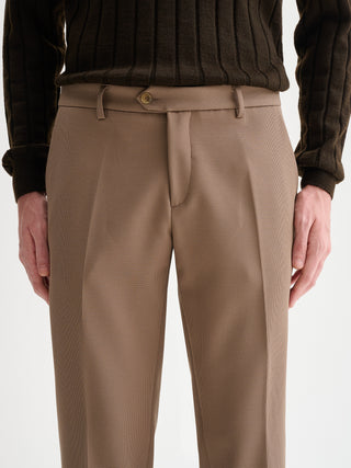 PANTALONI SLIM-FIT DA COMPLETO CON TEXTURE