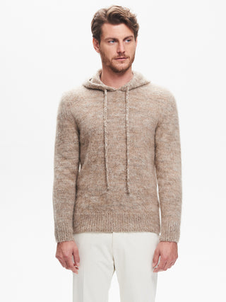 Maglia con Cappuccio Uomo Garzata  QB24