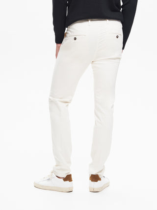 Pantaloni Uomo Chinos Basic Avorio  QB24
