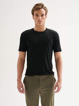 T-shirt Uomo Girocollo Tencel QB24