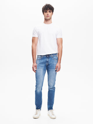 Jeans Slim-Fit Uomo Blu QB24