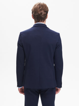 Giacca Due Bottoni Uomo Punto Milano Blu QB24