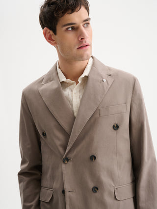 GIACCA DOPPIOPETTO REGULAR FIT DA COMPLETO IN TESSUTO 