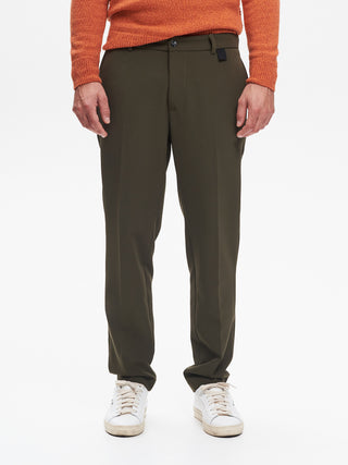 Pantaloni Regular-Fit Uomo Fluido Verde QB24