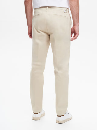 Pantaloni Regular-Fit Uomo in Gabardina QB24
