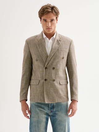 Giacca Uomo Doppiopetto Melange QB24