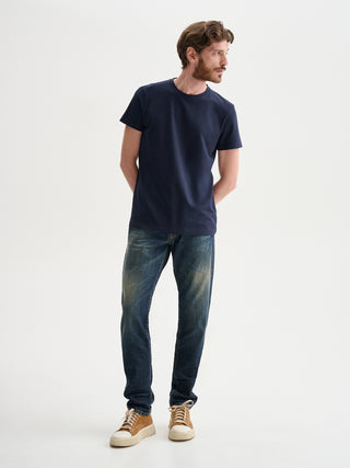 T-SHIRT GIROCOLLO MANICHE CORTE IN JERSEY BIELASTICO