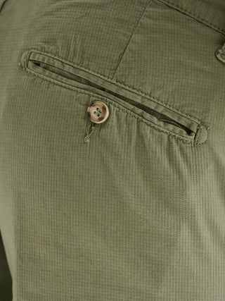 Pantaloni Chinos Uomo Slim-fit Goffrato QB24