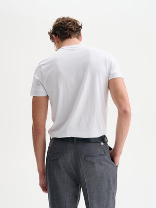 T-SHIRT GIROCOLLO MANICHE CORTE IN JERSEY BIELASTICO