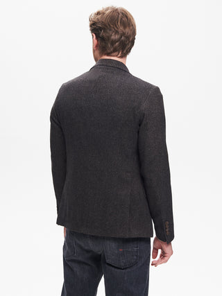 Giacca Due Bottoni Uomo Fantasia Diagonale QB24