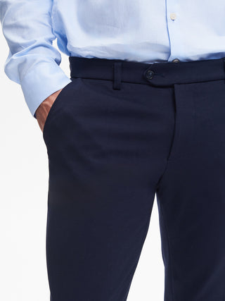 Pantaloni da abito Uomo Punto Milano Blu QB24