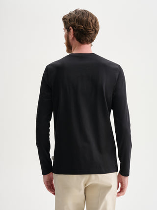 T-SHIRT GIROCOLLO MANICHE LUNGHE IN JERSEY BIELASTICO