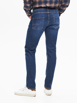 Jeans Slim-Fit Uomo Basic Blu QB24